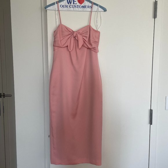 Rachel Zoe - Marla knotted crepe midi dress (pink) - Picture 4 of 5